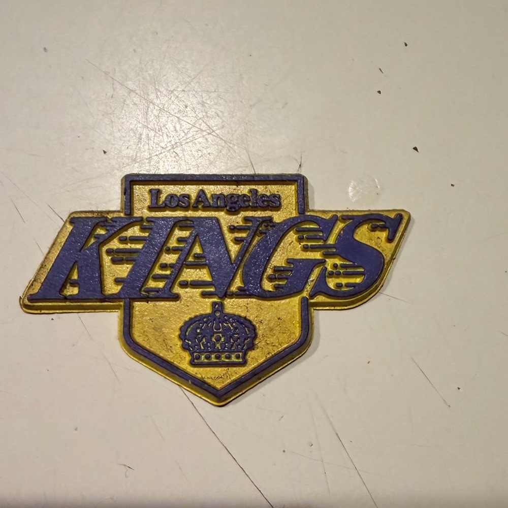 RARE VINTAGE LOS ANGELES KINGS NHL STANDINGS BOARD MAGNET RUBBER REFRIG 70S